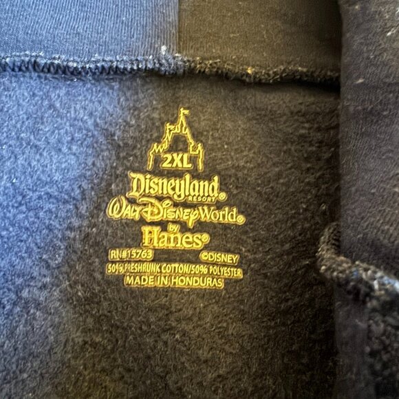 Disney Parks California Adventure World of Color Zip Up Hoodie 2XL Navy - Picture 3 of 8